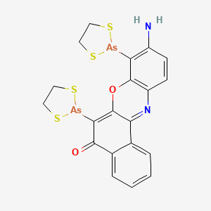 6,8-Bis(1,3,2-dithiarsolane-2-yl)-9-amino-5H-benzo[a]phenoxazine-5-one
