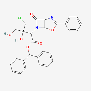 Benzhydryl 3-(chloromethyl)-3,4-dihydroxy-2-(7-oxo-3-phenyl-4-oxa-2,6-diazabicyclo[3.2.0]hept-2-en-6-yl)butanoate