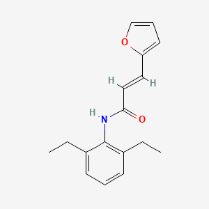 molecular formula C17H19NO2 B5693373 N-(2,6-diethylphenyl)-3-(2-furyl)acrylamide 