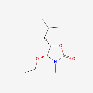(4R,5S)-4-Ethoxy-5-isobutyl-3-methyloxazolidin-2-one
