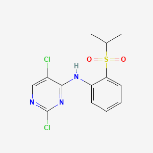 molecular formula C13H13Cl2N3O2S B569345 2,5-Dichloro-N-(2-(isopropylsulfonyl)phenyl)pyrimidin-4-amine CAS No. 761440-16-8