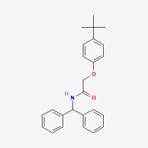 molecular formula C25H27NO2 B5693484 N-benzhydryl-2-(4-tert-butylphenoxy)acetamide 