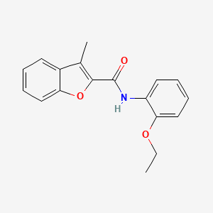 molecular formula C18H17NO3 B5693499 N-(2-ethoxyphenyl)-3-methyl-1-benzofuran-2-carboxamide 