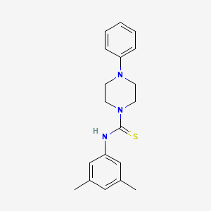 molecular formula C19H23N3S B5693539 N-(3,5-dimethylphenyl)-4-phenylpiperazine-1-carbothioamide 