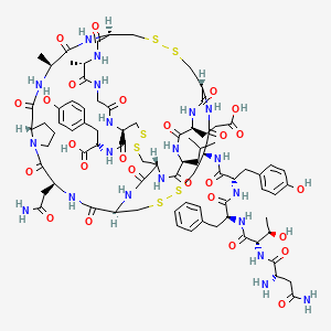 molecular formula C81H110N20O26S6 B569363 Enterotoxin STp (E. coli) 