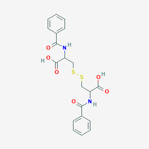 molecular formula C20H20N2O6S2 B5693681 N,N'-dibenzoylcystine 