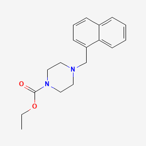 molecular formula C18H22N2O2 B5693710 Ethyl 4-(naphthalen-1-ylmethyl)piperazine-1-carboxylate 