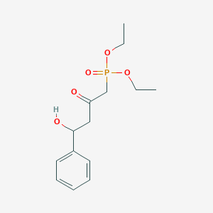 molecular formula C14H21O5P B056938 Diethyl (4-hydroxy-2-oxo-4-phenylbutyl)phosphonate CAS No. 113847-99-7