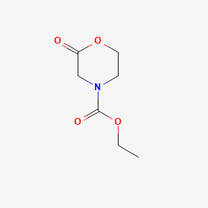 molecular formula C7H11NO4 B569380 Ethyl 2-oxomorpholine-4-carboxylate CAS No. 120800-78-4