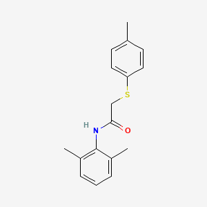 molecular formula C17H19NOS B5693846 N-(2,6-dimethylphenyl)-2-[(4-methylphenyl)sulfanyl]acetamide 