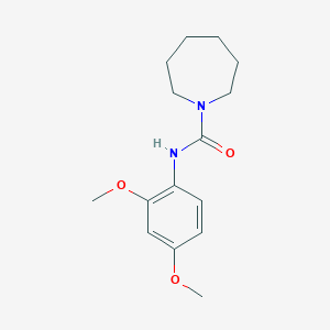 molecular formula C15H22N2O3 B5693862 N-(2,4-dimethoxyphenyl)-1-azepanecarboxamide 