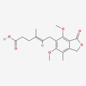 (4E)-6-(4,6-dimethoxy-7-methyl-3-oxo-1,3-dihydro-2-benzofuran-5-yl)-4-methylhex-4-enoic acid