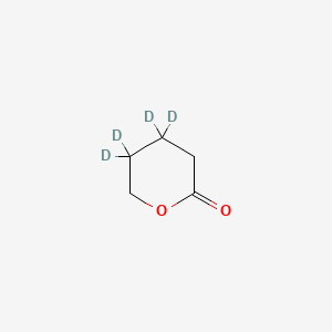 molecular formula C5H8O2 B569390 delta-Valerolactone-3,3,4,4-D4 