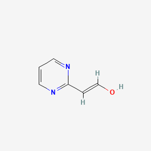 molecular formula C6H6N2O B569393 (E)-2-pyrimidin-2-ylethenol CAS No. 119884-60-5