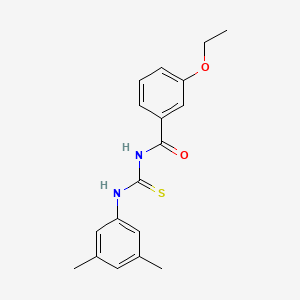 molecular formula C18H20N2O2S B5693932 N-[(3,5-dimethylphenyl)carbamothioyl]-3-ethoxybenzamide 
