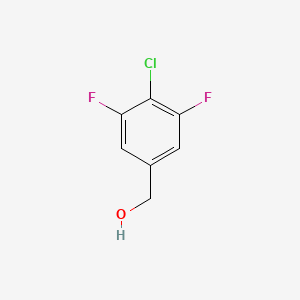 molecular formula C7H5ClF2O B569403 4-Chloro-3,5-difluorobenzyl alcohol CAS No. 1431329-58-6
