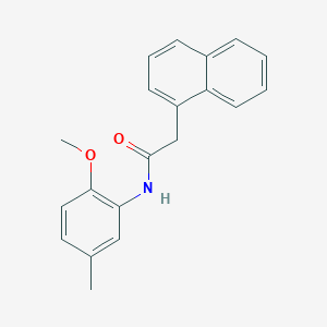 molecular formula C20H19NO2 B5694046 N-(2-methoxy-5-methylphenyl)-2-(naphthalen-1-yl)acetamide 
