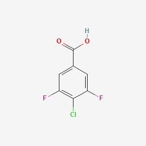 molecular formula C7H3ClF2O2 B569405 4-Chloro-3,5-difluorobenzoic acid CAS No. 1160573-19-2