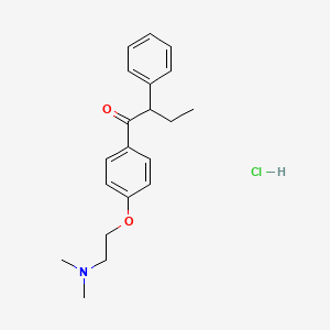 1-[4-[2-(Dimethylamino)ethoxy]phenyl]-2-phenylbutan-1-one;hydrochloride