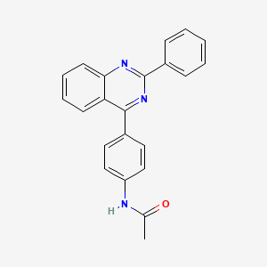 molecular formula C22H17N3O B5694160 N-[4-(2-phenylquinazolin-4-yl)phenyl]acetamide 