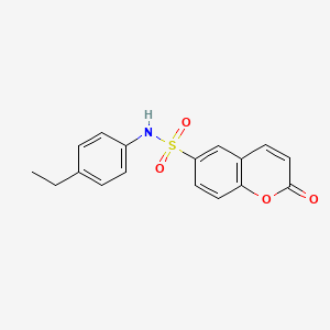 molecular formula C17H15NO4S B5694268 N-(4-ethylphenyl)-2-oxo-2H-chromene-6-sulfonamide 