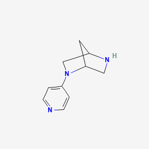 molecular formula C10H13N3 B569434 2-(Pyridin-4-YL)-2,5-diazabicyclo[2.2.1]heptane CAS No. 125043-97-2