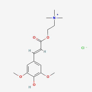 molecular formula C16H25ClNO5+ B569437 Sinapine Chloride CAS No. 6484-80-6