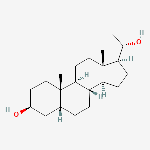 molecular formula C21H36O2 B569439 Pregnane-3,20-diol, (3b,5b,20S)- CAS No. 80-90-0