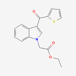 molecular formula C17H15NO3S B5694446 ETHYL 2-[3-(THIOPHENE-2-CARBONYL)-1H-INDOL-1-YL]ACETATE 