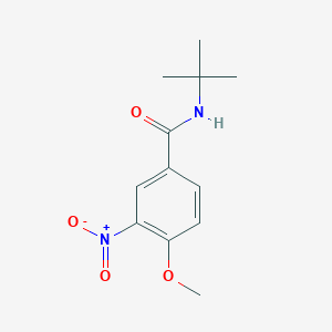 molecular formula C12H16N2O4 B5694466 N-tert-butyl-4-methoxy-3-nitrobenzamide 