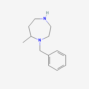 molecular formula C13H20N2 B569450 1-Benzyl-7-methyl-1,4-diazepane CAS No. 1266843-37-1