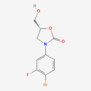 (R)-3-(4-Bromo-3-fluorophenyl)-5-(hydroxymethyl)oxazolidin-2-one