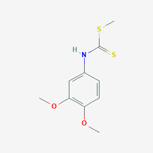 molecular formula C10H13NO2S2 B5694539 Methyl 3,4-dimethoxyphenyldithiocarbamate 