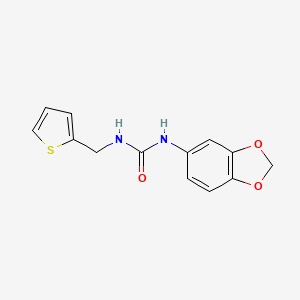 molecular formula C13H12N2O3S B5694566 N-(1,3-BENZODIOXOL-5-YL)-N'-(2-THIENYLMETHYL)UREA 