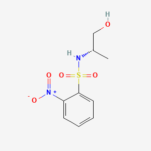 molecular formula C9H12N2O5S B569457 N-[(1S)-2-Hydroxy-1-methylethyl]-2-nitrobenzenesulfonamide CAS No. 1351395-66-8