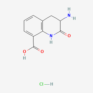 3-Amino-1,2,3,4-tetrahydro-2-oxo-8-quinolinecarboxylic Acid Monohydrochloride