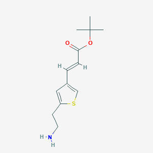 Tert-butyl 3-[5-(2-amino-ethyl)-thiophen-3-YL]-acrylate