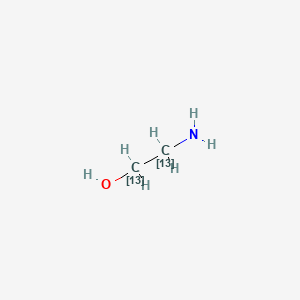 molecular formula C2H7NO B569470 Ethanolamine-13C2 CAS No. 143557-81-7