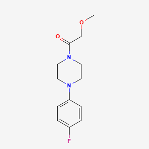 molecular formula C13H17FN2O2 B5694729 1-[4-(4-Fluorophenyl)piperazin-1-yl]-2-methoxyethanone 