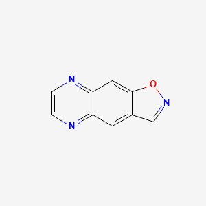 molecular formula C9H5N3O B569475 Isoxazolo[4,5-g]quinoxaline CAS No. 116378-71-3