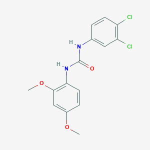 molecular formula C15H14Cl2N2O3 B5694795 1-(3,4-Dichlorophenyl)-3-(2,4-dimethoxyphenyl)urea 