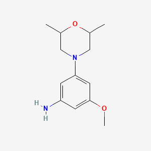 3-(2,6-Dimethylmorpholino)-5-methoxyaniline