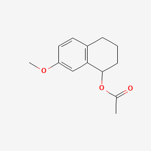 molecular formula C13H16O3 B569488 1,2,3,4-Tetrahydro-7-methoxynaphthalen-1-yl acetate CAS No. 945853-23-6