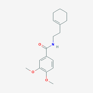 molecular formula C17H23NO3 B5694973 N-[2-(cyclohex-1-en-1-yl)ethyl]-3,4-dimethoxybenzamide 