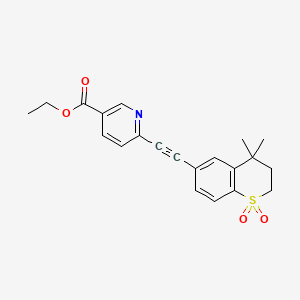 molecular formula C21H21NO4S B569503 Tazarotene Sulfone CAS No. 1262228-27-2