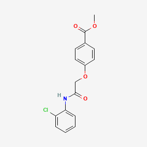molecular formula C16H14ClNO4 B5695213 Methyl 4-[2-(2-chloroanilino)-2-oxoethoxy]benzoate 
