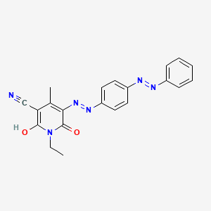 3-Cyano-1-ethyl-6-hydroxy-4-methyl-5-[4-(phenylazo)phenylazo]-2-pyridone