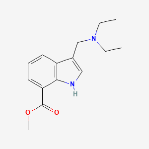 molecular formula C15H20N2O2 B5695232 methyl 3-[(diethylamino)methyl]-1H-indole-7-carboxylate 