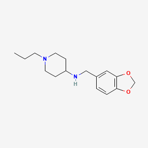 molecular formula C16H24N2O2 B5695274 N-(1,3-benzodioxol-5-ylmethyl)-1-propylpiperidin-4-amine 
