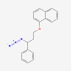 molecular formula C19H17N3O B569530 1-(3-Azido-3-phenylpropoxy)naphthalene CAS No. 1776071-89-6